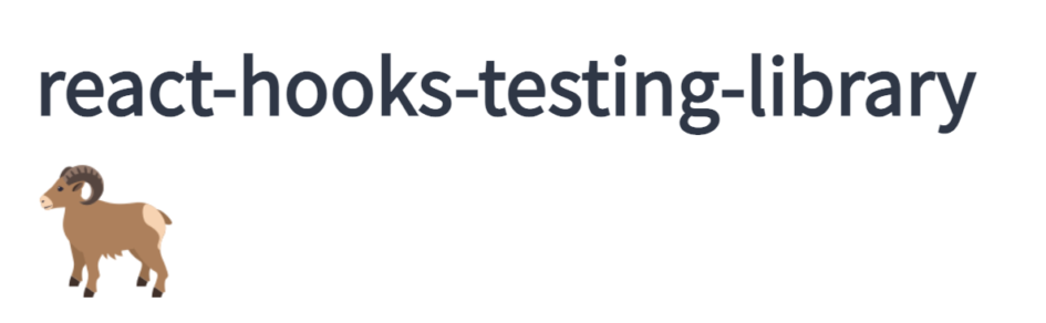 react-hooks-testing-library